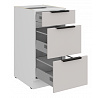 Dolní skříňka COMBO - 40 D 3S BB, Bílá/Kašmír