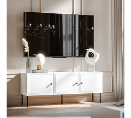 TV komoda PALAZZO BIS 150 3D, bílá
