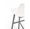 Barová židle H99, bílá/černá