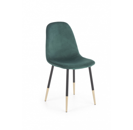Jídelní židle K379, tmavě zelený Velvet