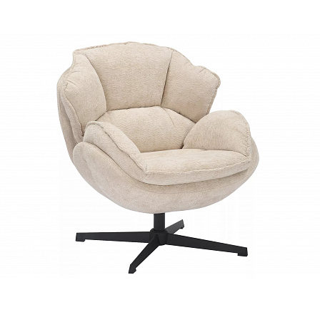 Otočné křeslo BETTY, Béžová 241/Černá