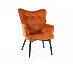 Křeslo CARMEN VELVET, Skořicový Bluvel 4215/Černý mat