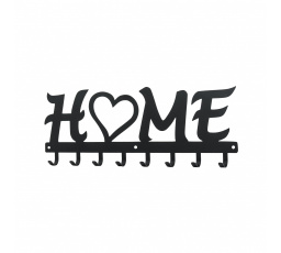 Nástěnný věšák Home černý