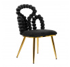 Židle BUBBLE BEAM velur černá 56.5x52x87 cm 871837