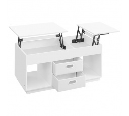 Konferenční stolek 100x50x48cm, mdf, bílá, AKF-E1021 WT