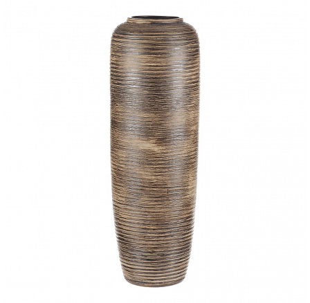 Váza keramická - vysoká 60 cm, hnědá