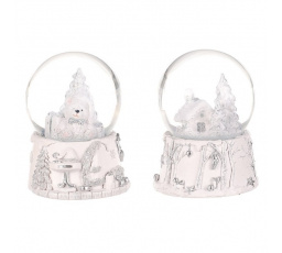 Sněžítko zimní - polyresin, hrací, mix 2 druhů, cena za 1 ks