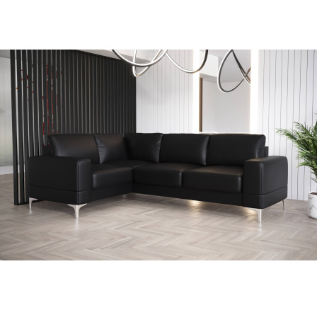 Rohová sedací souprava ARIA II 250x185 - černá eko kůže , levá Rohová sedací souprava ARIA II 250x185 - černá eko kůže , levá