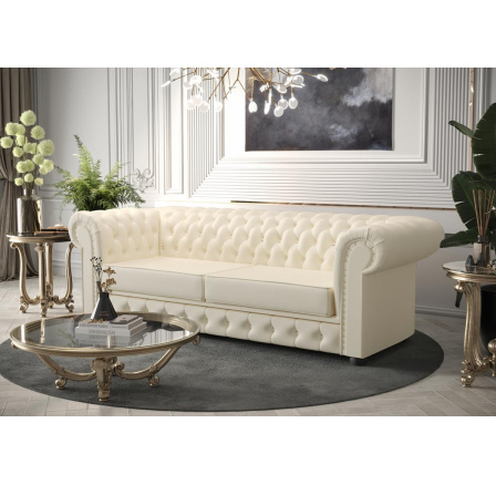 Sofa MANCHESTER III 218 cm přírodní kůže - Pohovka s funkcí spaní, Kůže F-1 Sofa MANCHESTER III 218 cm přírodní kůže - Pohovka s funkcí spaní, Kůže F-1