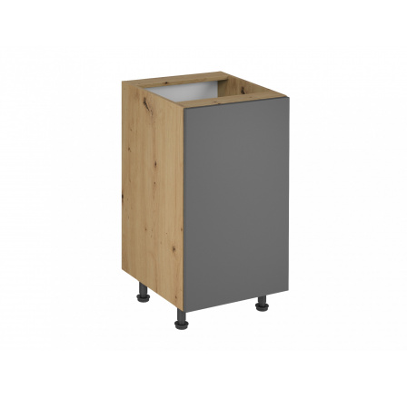 Kuchyňská dolní skříňka Langen D45, šedá/dub artisan