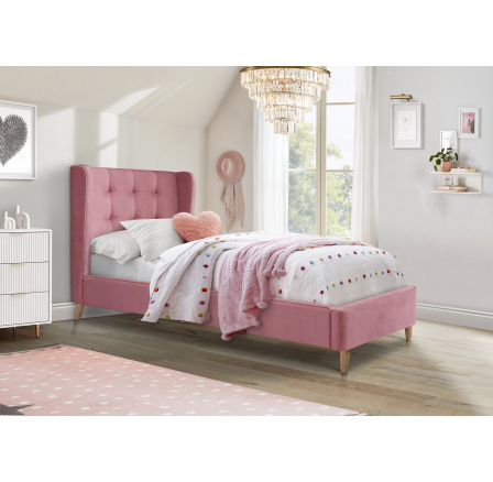 Postel ESTELLA 90, Růžová Postel ESTELLA 90, Růžová