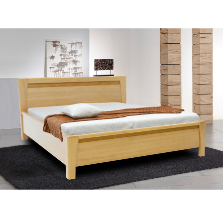 LATERNA  š.180  (LIBORA- KORPUS) - dřevěná postel pouze KORPUS- masiv BUK, bez roštů a bez up,  kolekce "FN" (K150)