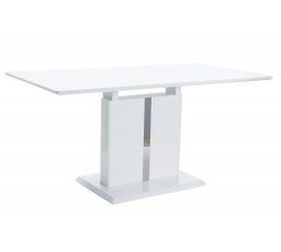 DALLAS jídelní stůl rozkladací-bílá vysoký lesk (S) (K150-Z)