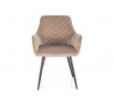 Jídelní židle FIG VELVET, Béžový Bluvel 28/Černá