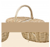 Piknikový koš LORENZO pro 2 osoby v listovém designu 38x26x18 cm 889115