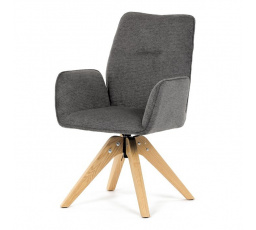 Jídelní židle, šedá, látka, DCH-C2148 GREY2