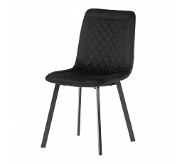 Jídelní židle, černá, sametová látka, DCL-973 BK4