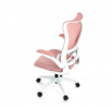 Kancelářská židle, houpací mechanismus, růžová síťovina, KA-C807 PINK