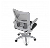 Dětská židle, výškově nastavitelná, šedá síťovina, KA-K2008 GREY