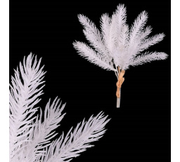 Smrk - umělá větev, zápich, bílá, cena za svazek (4 ks)