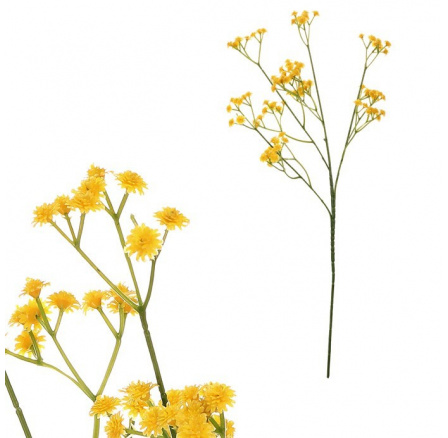Gypsophila - umělá větev, žluté květy