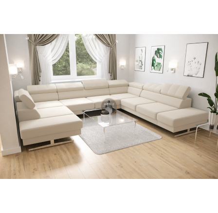 Rohová sedací souprava EMPORIO MAX I 300X350X220 - pravá, béžová Rohová sedací souprava EMPORIO MAX I 300X350X220 - pravá, béžová