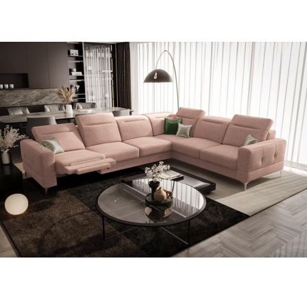 Rohová sedací souprava s funkcí , relax MALIBU MAX 320x250 - volitelný odstín , pravá 