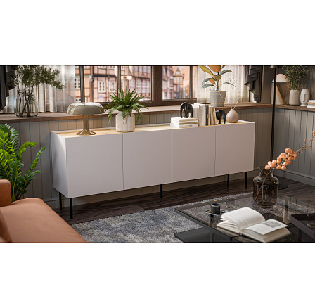 Komoda FELLINI 200, kašmír / dub Komoda FELLINI 200, kašmír / dub