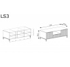 Tv komoda LINKASTYLE LS3 RTV 