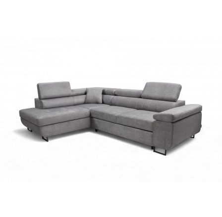 Rohová sedačka Annabelle L s funkcí spaní / Vogue 14 / černé nohy / levá strana