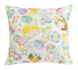 Velikonoční povláček 45x45 cm zajíček a kuřátko
