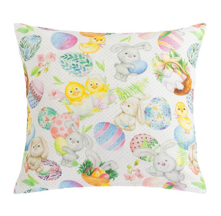 Velikonoční povláček 45x45 cm zajíček a kuřátko Velikonoční povláček 45x45 cm zajíček a kuřátko