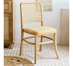 Židle LEGNO ratan přírodní 49x45x83 cm 871370