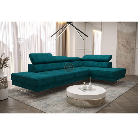 Rohová sedací souprava EMPORIO MINI 300x180 - pravá, tyrkysová Rohová sedací souprava EMPORIO MINI 300x180 - pravá, tyrkysová