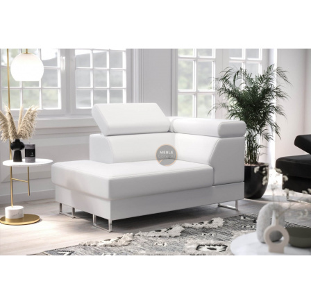 Křeslo lenoška GALAXY přírodní kůže - Levá strana, Bílá kůže Křeslo lenoška GALAXY přírodní kůže - Levá strana, Bílá kůže