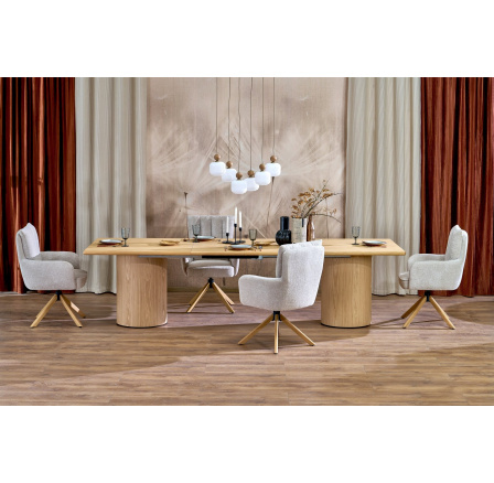 EVEREST rozkládací stůl dub přírodní matný (3p=1ks)