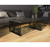 Konferenční stolek MAFEI 100x70 Black Shine+Black Mat