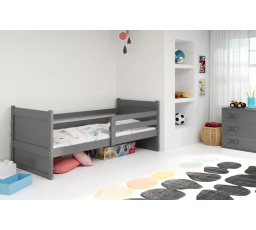 Dětská postel RICO 80x190 cm, bez matrace, Grafit/Grafit