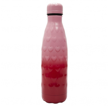 Termoska 500ml srdce růžovo-červená
