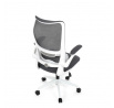 Kancelářská židle, houpací mechanismus, šedá síťovina, KA-C807 GREY
