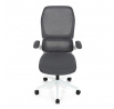 Kancelářská židle, houpací mechanismus, šedá síťovina, KA-C807 GREY