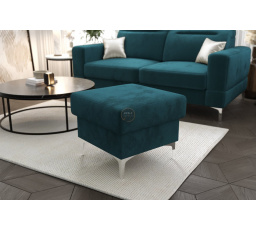 Taburet s úložným prostorem MALIBU 55x55  cm - modrá