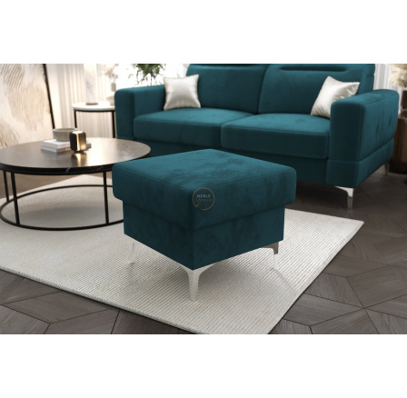 Taburet s úložným prostorem MALIBU 55x55 cm - modrá Taburet s úložným prostorem MALIBU 55x55 cm - modrá