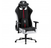 Textilní herní křeslo Player 2.0 King Size, černo-bílé