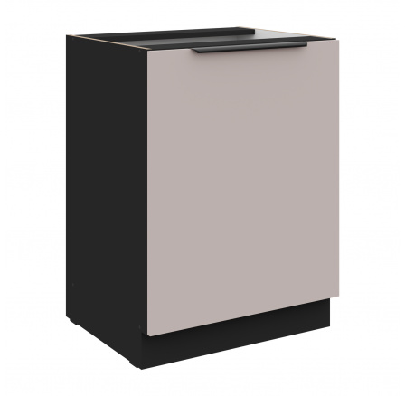 Dolní skřínka ARONA - 60 D 1F BB, Černá mat/Kašmír