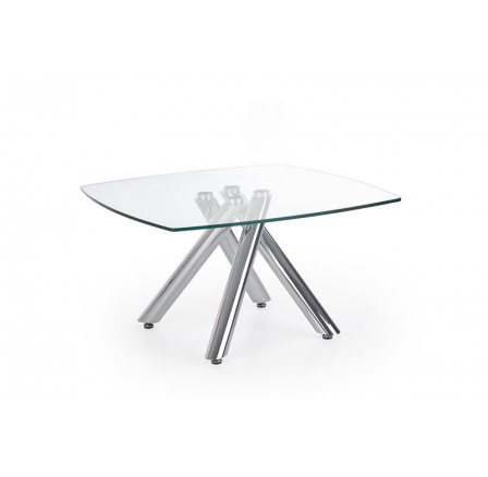 Konferenční stůl ALMERA /transparentní sklo + chromovaná ocel