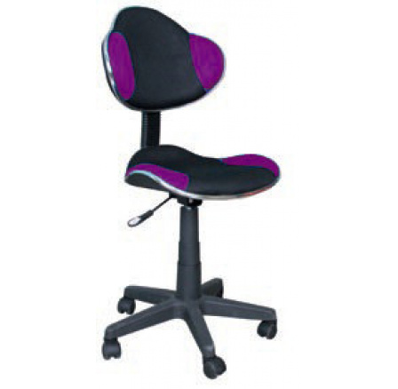 Dětská židle Q-G2 černá/fialová