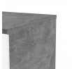 Komoda SIMPLICITY 235, Beton/Bílý lesk