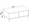 TV komoda Tomila 302/1, černý grafit
