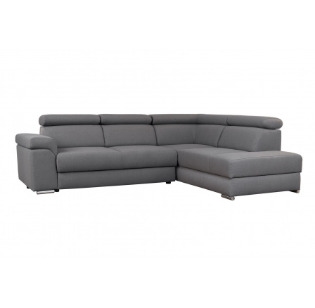 ESTER Pravá- sedací souprava - látka MILOS 94 - tmavě šedá - kolekce - (BEFAME) "BE" (K250-Z)